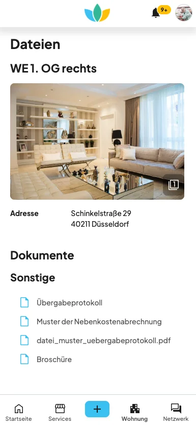 Quartiers-App auf dem Smartphone